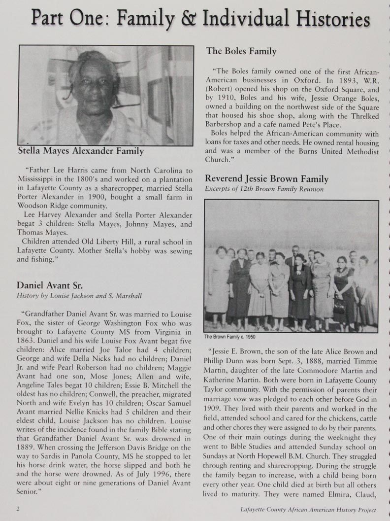 African American History Project page