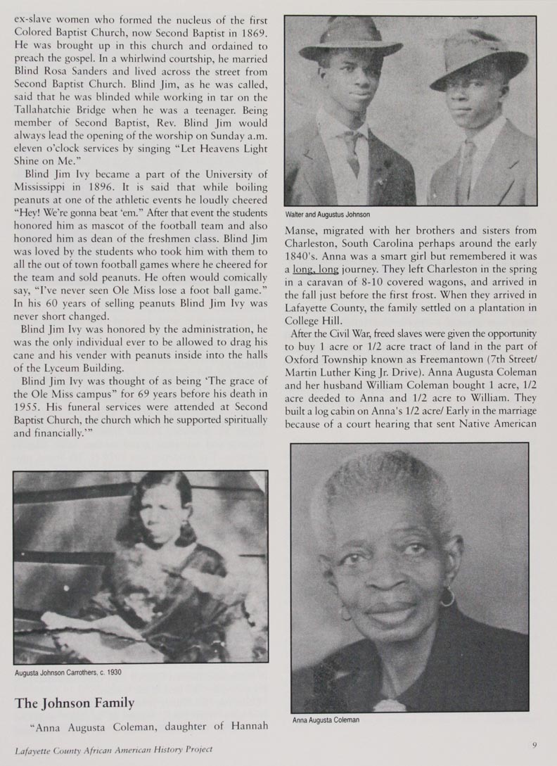 African American History Project page
