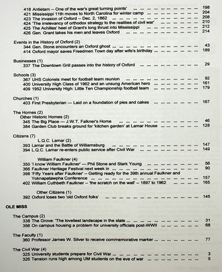 SP 4 top index sample